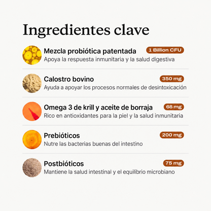Probiótico Masticable para Alergias e Inmunidad
