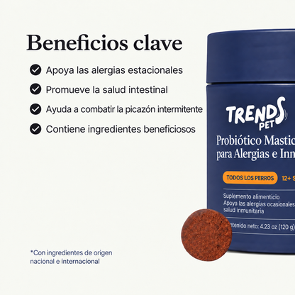 Probiótico Masticable para Alergias e Inmunidad